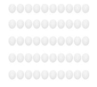 Zerodis Huevo de Paloma Falso de Plástico, 50 Piezas de Huevos de Pájaro de Simulación Sólida, Huevos Artificiales Simulados para Ayudar a la Eclosión, Cría de de Pájaro FA