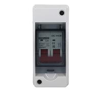 Zerodis Interruptor de Desconexión de Miniatura DC 2p Fotovoltaica 25A 1000VDC Interruptor de Desconexión con Cubierta Transparente para Panel Solar Fotovoltaico RV Solar Desactivado