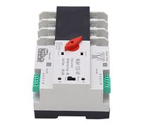 Zerodis Interruptor de Transferencia Automática de Doble Potencia 4P PC Generador de Plata Interruptor de 50Hz 60Hz 50kA para Hogares Centros Comerciales Fábricas con Diseño de relé Dual de (50A)