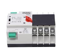 Zerodis Interruptor de Transferencia Automática de Doble Potencia 4P PC Generador de Plata Interruptor de 50Hz 60Hz 50kA para Hogares Centros Comerciales Fábricas con Diseño de relé Dual de (100A)