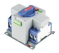 Zerodis Interruptor de Transferencia Automática, Disyuntor de Doble Potencia 63A 2P con Cubierta Protectora, Transferencia Silenciosa, Protección contra Cortocircuitos y Subtensión para Extinción de
