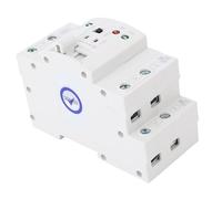 Zerodis Interruptor de Transferencia Automática Interruptor de Transferencia Manual de Doble Potencia de Grado PC 2P 80A 50 60Hz 20ms Montaje en Riel DIN para Uso de Energía de Emergencia de
