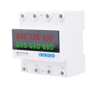 Zerodis Interruptor de Transferencia Automática, Tecnología de Microcontrolador, Protección contra Sobretensión y Subtensión, Disyuntor 63A 4P para Generadores e Inversores en Entornos Industriales