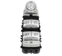 Zerodis Interruptor de Ventana Eléctrica 4479054303, Material ABS, Interruptor de Control del Lado Izquierdo del Conductor, Compatible con W447 2017-2023 para una Fácil Operación de Ventana