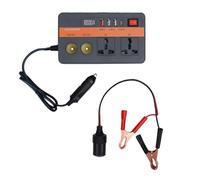 Zerodis Inversor de Coche Cargador USB Convertidor de Potencia de 300 W con Tipo C y Puerto USB de 12 V a CA para Computadora Portátil, Cámara, Consola de Juegos, Uso en Viajes en Automóvil o Camión