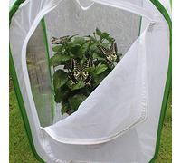 Zerodis Jaula de Reproducción de la Casa de Mariposas Ventiladas Grandes para Eventos de Liberación de Mariposas Al Aire Libre Red de Hilo de Poliéster Larga (40 * 40 * 60 cm)