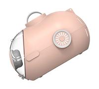 Zerodis Jaulas para Gatos con Ventilador Incorporado y Luz Nocturna, Transportador Portátil para Mascotas de Gran Espacio de 24L, Transpirable, para Viajes Al Aire Libre, Cápsula Espacial para Gatos