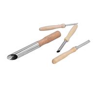 Zerodis Juego de Cortadores de Agujeros para Arcilla, Tubo de Acero | Herramienta perforadora de cerámica con de madera para esculpir Ideal para esculpir Tubo de acero antioxidante 4 piezas