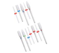 Zerodis Juego de Fresas de Cerámica de 12 Piezas, Limas de Brocas para Rectificadora Eléctrica, Kit de Herramientas de Amoladora Profesional, Fresa de Extremo