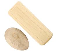 Zerodis Juego de Huevos Musicales de Percusión, Huevos de Maracas de Madera de Haya y Batidor de Bolas de Madera, 60 X 39,5 Mm y 101 X 36,6 Mm, Aprendizaje de Ritmo para Principiantes en Educación
