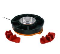 Zerodis Juego de Ollas Eléctricas para Fondue de Chocolate, Bandeja Giratoria Multifuncional para Servir Tacos con Control Preciso de Temperatura para Reuniones en el Hogar y Fiestas (Enchufe