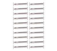 Zerodis Juego de Tornillos de Remaches de Acero Inoxidable M2, Paquete de 100, Tuercas de Remache Ciegas Hexagonales Internas de Cabeza Redonda Plana con Fijación Rápida para una (3 * 18 * 6mm)