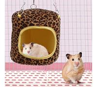 Zerodis Juegos de Apilamiento para Mascotas Pequeñas, Hámster, Ardilla, Erizo, Conejillo de Indias, Chinchilla, Conejos, Bolsas Transportadoras para Mascotas (Estampado de Leopardo)