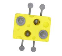 Zerodis Juguetes para Gatos Alimentador Juego Interactivo Alimentador Lento Juguete Previene Peligros de Asfixia Dispensador de Alimentos Incorporación de Juego de Captura Drenaje de Energía (Yellow)