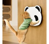 Zerodis Juguetes para Gatos Rascador de Papel Corrugado en Forma de Panda Montado en la Pared para Gatitos con Superficie Duradera Diseño Que Ahorra Espacio Tablero Rascador para Gatos