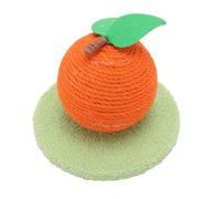 Zerodis Juguetes para Gatos Torre de Bolas de Sisal Rascador para Gatos con Tabla para Rascar para de Interior Juguete de Juego para Afilar Garras Que No Se Desprende Naranja Rascador para