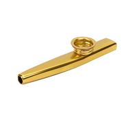 Zerodis Kazoo de Aleación de Aluminio, Instrumento Musical Portátil Fácil Aprender, Ideal para Guitarra, Ukulele, Viaje Viaje (GOLD)