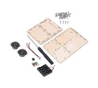 Zerodis Kit de Altavoces de Bricolaje para Niños Modelo de Audio Equipo de Laboratorio de la Pupila Bloques de Construcción Educativos de Madera Compuesta No Tóxica con un Sonido Estéreo Fácil