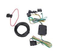 Zerodis Kit de Cableado de Remolque de 4 Pines Plug and Play Conector en T Plano de 4 Vías para Edge Escape Freestar Mariner Fácil Instalación Conectividad Remolques Pequeños