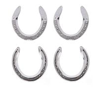 Zerodis Kit de Herradura de 4 Piezas, Herraduras de Metal Livianas de Aleación de Aluminio para Equitación de Carreras, 8,3 X 8,3 X,5 Pulgadas, Accesorio Confiable para Equitación (Tipo 5 (,