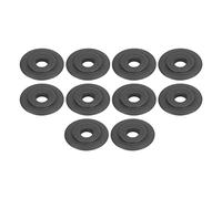 Zerodis Kit de Reemplazo de Rueda de la Rueda de Tubería de 16 Mm de Vida Larga, 10 STCS Manganese Manganese Wipe Cutter Vane/Wing para un Corte Preciso de Tuberías de Aluminio de Latón de Cobre, a