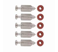 Zerodis Kit de Reparación de Agujas de Carburador, Componentes Cromados, Fácil Instalación para Mecánicos y Aficionados