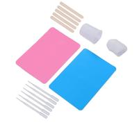 Zerodis Kit de Vasos H Icrafts de 100 Ml, 10 Vasos para Mezclar de Resina, 2 Tapetes de Silicona, 5 Palos de Madera, 5 Pipetas de 3 Ml con Gradaciones Precisas para Selladores de Artesanía de