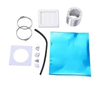 Zerodis Kit de Ventilación para Secadora de 4 Pulgadas, Kit de Escape para Secadora con Manguera de 8 Pies, Cubierta de Ventilación con Rejilla de 6x6, Aleación de Aluminio de Acero