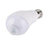 Zerodis Lámparas de Mesa Luces de Bombilla Cabeza Giratoria de 350 Grados Ángulo de Haz de 120 Alcance de 5,8 M Sensor de 150 Grados con Atardecer a Amanecer para Pasillo Bombilla LED con Sensor de