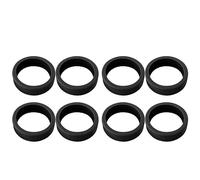 Zerodis Las Ruedas de Equipaje Cubren la Reducción de Ruido del Carro de Carro de Silicona Coud para la Absorción de la Absorción de Choque (8 STC) (Black)