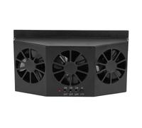 Zerodis Living Appliances Ventilador Ventilador Triple con Diseño de ABS Duradero para una Eliminación Eficaz de Olores y Humedad, para Automóviles y Uso en Oficinas en el Hogar Escape de (BLACK)