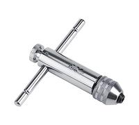 Zerodis Llave de Grifo con Trinquete con en T con Acción hacia Adelante y Atrás, Construcción de Acero de Aleación, Rango de Tamaños M3 M8 M5 M12, Agarre Extendido para Bricolaje y Mejoras del