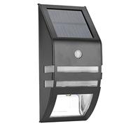 Zerodis Luces solares Lámpara Garden Pathway Lights 2 LED Solar PIR Sensor de movimiento 3-5m, Inalámbrica impermeable, con accesorios de montaje en pared(#3)