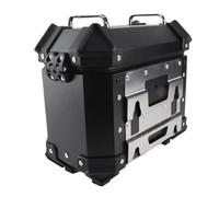Zerodis Maleta Lateral para Motocicleta, Juego de Alforjas Duras de Aleación de Aluminio de 18 L con Cerradura y Pegatinas Reflectantes, Soporte de Almacenamiento del Lado Izquierdo Derecho para