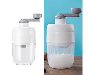 Zerodis Máquina Manual para Picar Hielo, Trituradora de Hielo con Manivela y Cuchilla de Acero Inoxidable Engrosada for Hogar, Cocina y Viajes