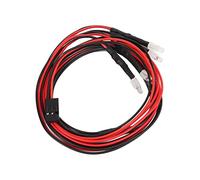 Zerodis Material de Accesorios para Modelos de Automóviles con 4 Luces de Alto Brillo para Modelos Axial Scx24 Perfecto para Carreras Nocturnas y Personalización Faros LED Rc de Goma