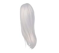 Zerodis Materiales Artesanales Seda 1/3 Pelo de Muñeca Articulado con Bola para Juegos de rol Suave y Flexible para Niños y Adultos Peluca de Muñeca DIY Alta Temperatura (Gris Plata)