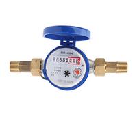 Zerodis Medidor de Agua Medidor Mecánico Frío con Salida de Pulso 1/2 Jardín Uso del Hogar Medición en los Acoplamientos de Galones Fáciles de Leer, para Hogares, Jardines, etc.
