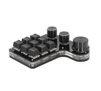 Zerodis Mini Teclado Mecánico Personalizado, Teclado 9, Tastiere, Claviers con Red Switch y RGB LED, Conexión USB C, para Entretenimiento en el Hogar, Oficina, Juegos, Música