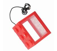 Zerodis Mini USB LED LED Fish Tank Premium Decoración Duración Oficina de la Oficina Mesa de Escritorio Aquario Decorativo para Decoración de la Mesa de té, Adaptador de energía. (Rojo)