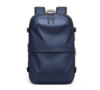 Zerodis Mochila de Vacío de Viaje, Compartimento para Zapatos, Impermeable, Expandible, de Tela Oxford, Mochila de Compresión Al Vacío para Ordenador Portátil de 17 Pulgadas (BLUE)