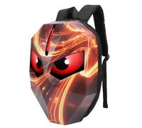 Zerodis Mochila LED para Montar, Pantalla Programable de Carcasa Rígida 3D con Puerto de Carga USB, Correas de Hombro Impermeables y Transpirables para Viajes, Ciclismo, Fiestas, Regalos