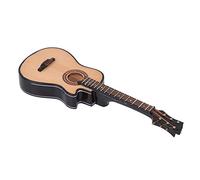 Zerodis Modelo de Guitarra Clásica Acústica en Miniatura, Decoración de Madera con Soporte para Sala de Música e Idea de Regalo, Tamaños Disponibles de 16 Cm, 20 Cm y 25 (20 centímetros)