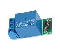 Zerodis Módulo de relé de Pestillo Flip Flop de 1 CH DC5V, Interruptor Autoblocante Biestable, Placa de Disparo de bajo Pulso para Electrónica Automotriz y Desarrollo de MCU