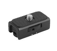 Zerodis Montaje de Caja de Almacenamiento de Flecha para Action 5 Pro 4 3, Base de Extensión del Adaptador de la Cámara de Acero Inoxidable