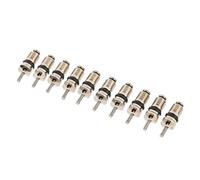 Zerodis Núcleo de Vástago de Válvula de Alta Presión de CA Automática de 50 Piezas, Núcleos de Válvula de Refrigeración de Cobre R134 para Reparación y Mantenimiento del de Aire Acondicionado del