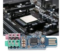 Zerodis Otra Tarjeta Electrónica, Adaptador de Audio USB Externo con Diseño Compacto, Plug and Play para Usuarios de Computadoras Portátiles y PC, Sonido USB sin Controlador