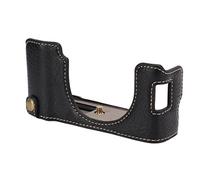 Zerodis Otros Coleccionables Funda Protectora de PU Premium para X100V Diseño Retro Fácil Acceso a los Controles para Fotógrafos Cámara de Cuero Media (Black)