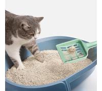 Zerodis Pala Tamizadora de Artículos Diarios para Gatos con Diseño de Rejilla Resistente para Todo Tipo de para Gatos Fácil Limpieza y Tamizado Pala para para Plástico