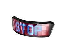 Zerodis Pantalla LED para Casco, Pantalla de Casco de Bicicleta a Todo Color de Alta Resolución, Control de Aplicación Móvil, de Marca Direccional, Luz Trasera de de Ciclismo Inteligente de Larga